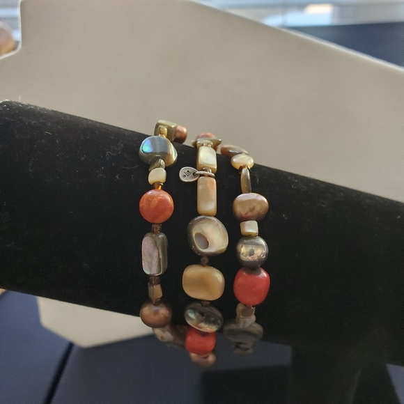 Silpada Sterling and Gemstone Necklace and Three-Bracelet Set - Picture 2 of 16